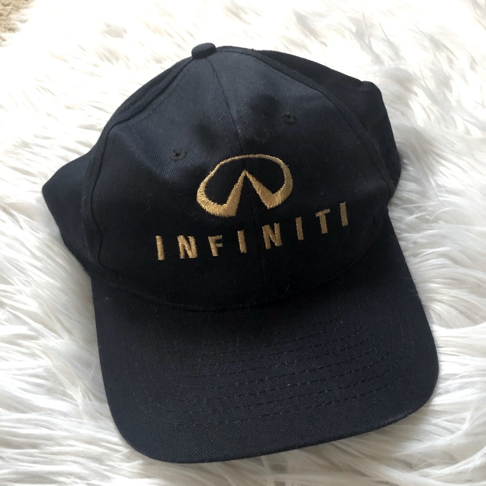 Gold Stitched Infiniti Hat